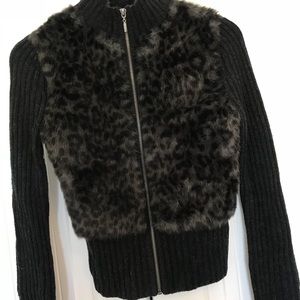 GUESS faux fur sweater
